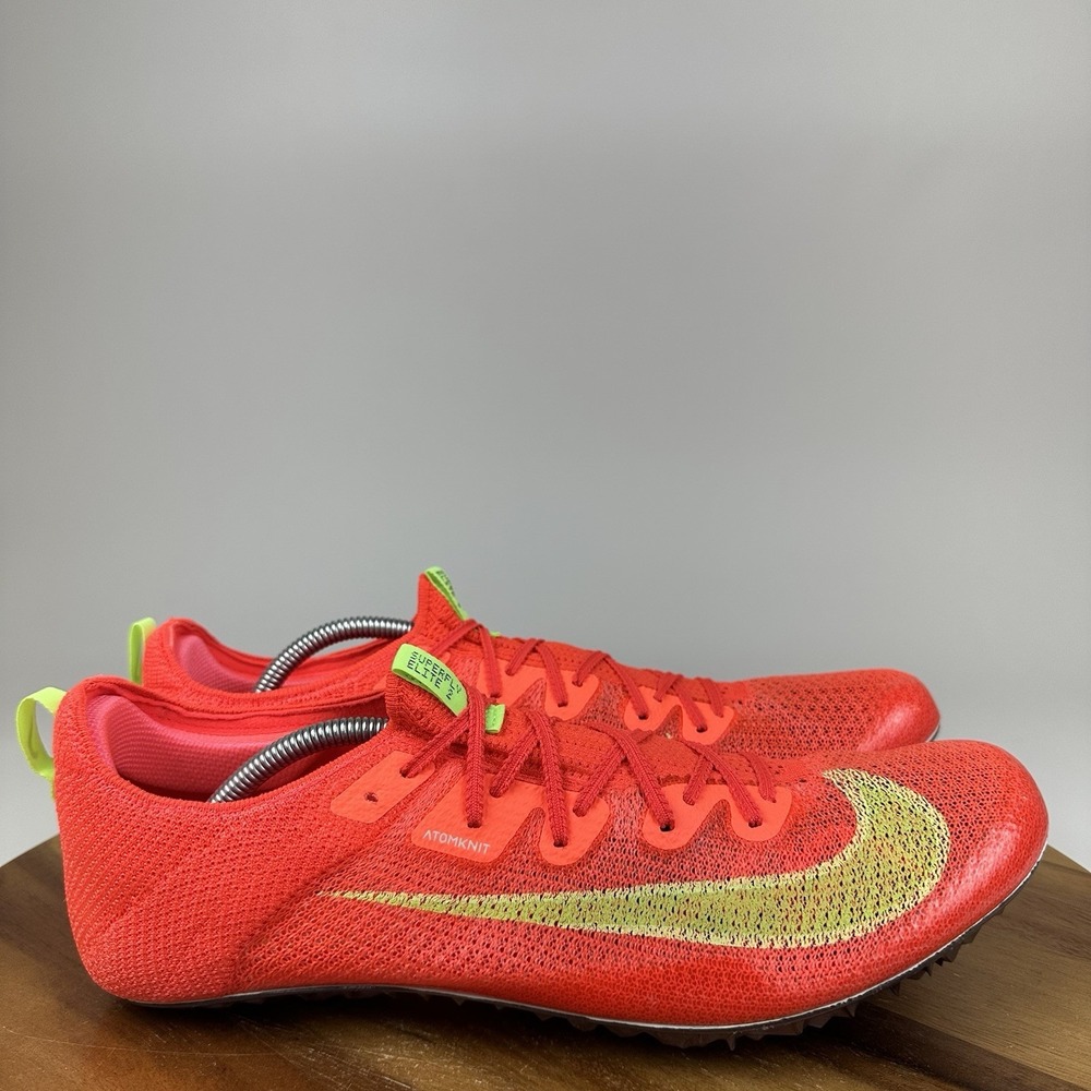 New NWOB Mens Nike Zoom Superfly Elite 2 FK Bright Crimson Track Shoes Size 14 D